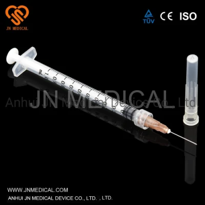 Medical Supply of Disposable Plastic Vaccine Syringes with Needles Luer Slip 1cc 1ml